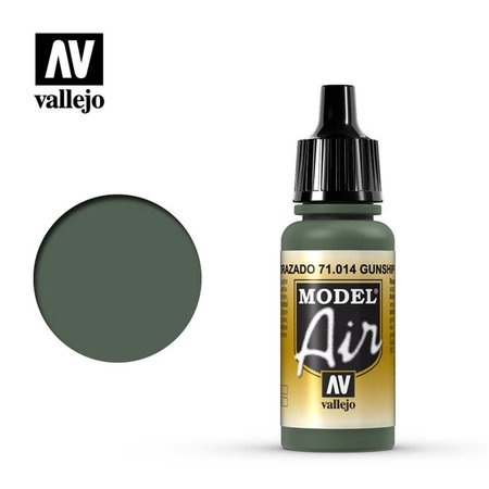 VALLEJO 17 ml Gunship Green Model Air Acrylic Paint VLJ71014